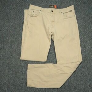 Howler Brothers Pants Mens 35x34 Khaki Front Side 5 Pocket Chino Trouser Stretch